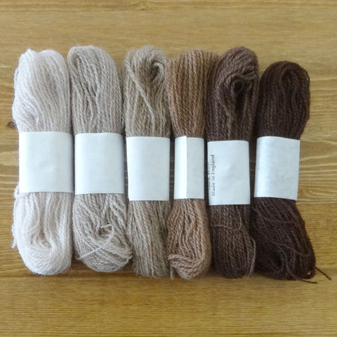 Crewel Wool Color Range, “Chocolate”