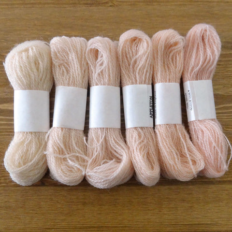 Crewel Wool Color Range, “Flesh”