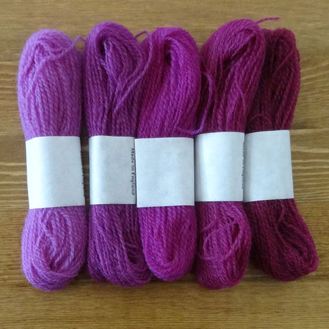 Crewel Wool Color Range, “Fushia”