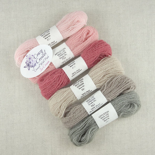 Crewel Wool Color Pack, “Ice Cream”