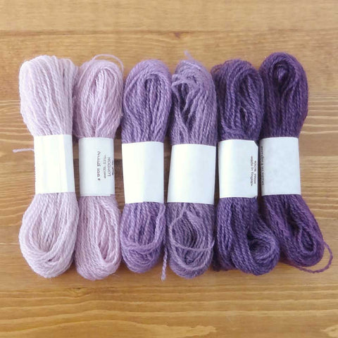 Crewel Wool Color Range, “Mauve”