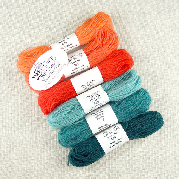 Crewel Wool Color Pack, “Midcentury Modern”