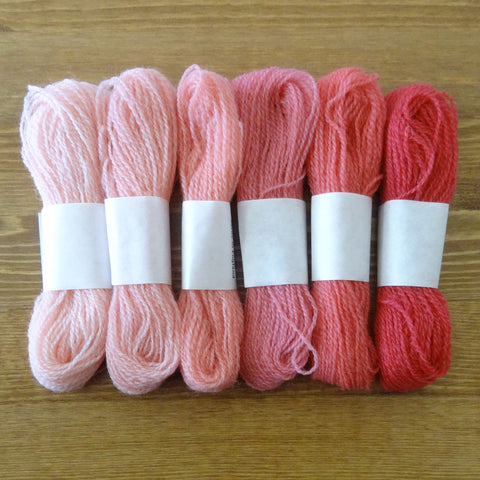 Crewel Wool Color Range, “Rose”