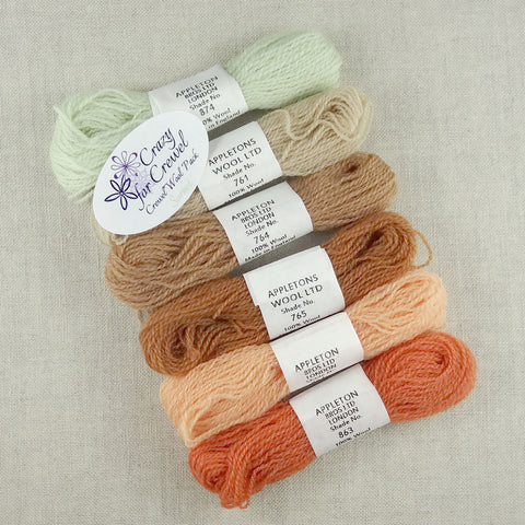 Crewel Wool Color Pack, “Sorbet”