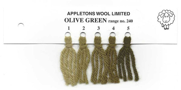 Appletons Wool Olive Green