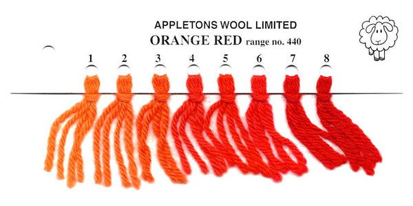 Appletons Wool Orange Red