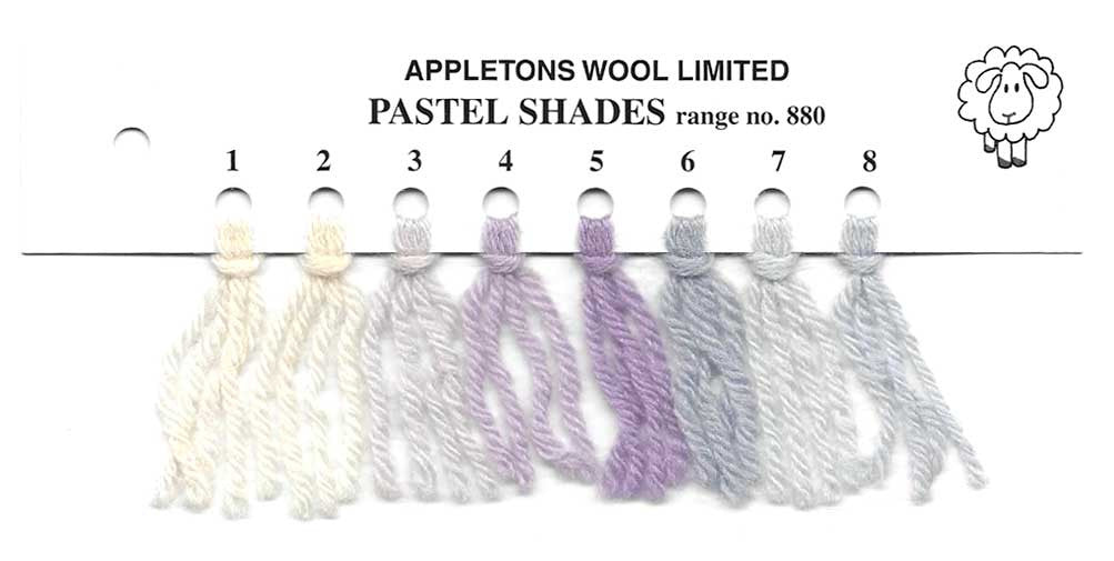 Appleton Shade Color Chart Appletons Wool Pastel Shades - Crazy for Crewel