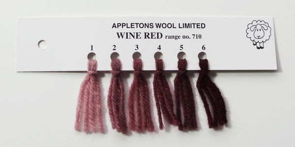 Appletons Wool Wine Red