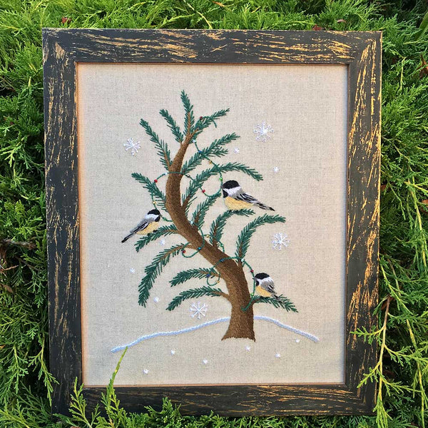 Decorating the Tree Crewelwork Embroidery Kit