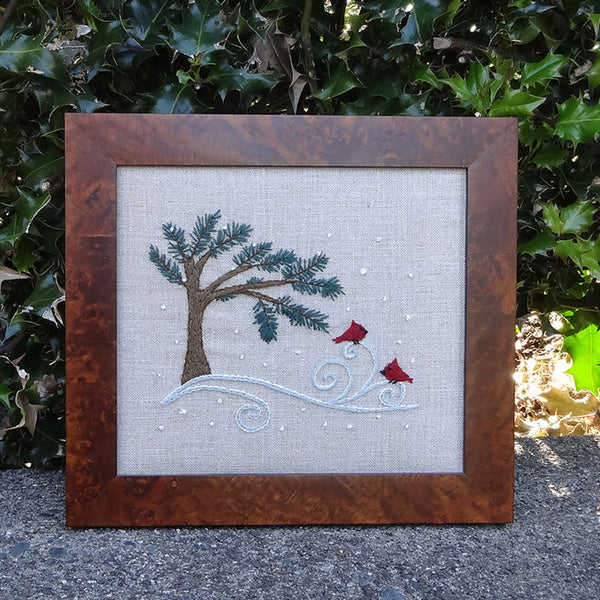 Crazy For Crewel Snowy Pine Crewelwork Embroidery Kit