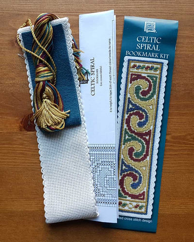 Celtic Spiral Bookmark Cross Stitch Kit