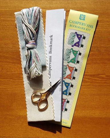 Campervans Bookmark Cross Stitch Kit