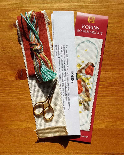 Robbins Bookmark Cross Stitch Kit