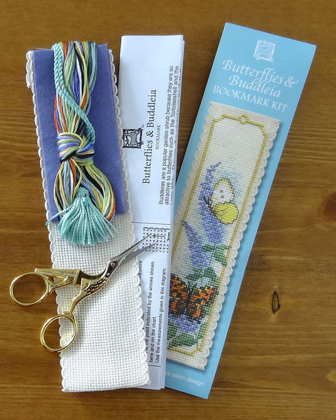 Butterflies and Buddleia Cross Stitch Bookmark Kit