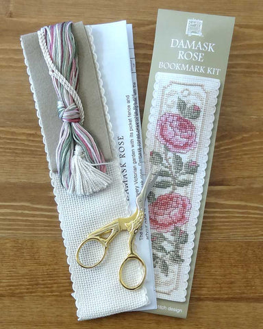 Damask Rose Bookmark