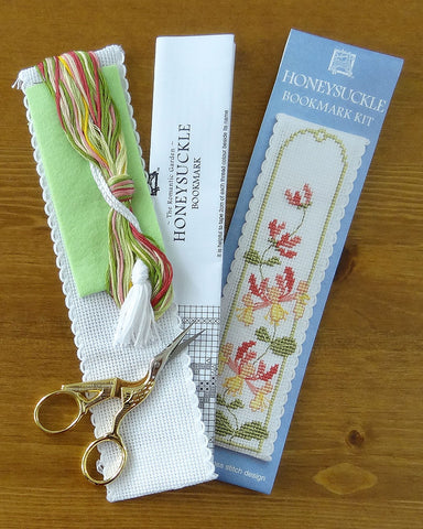Honeysuckle Cross Stitch Bookmark Kit
