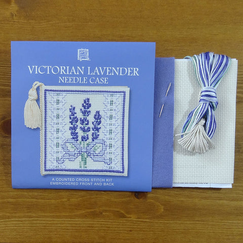 Victorian Lavender Cross Stitch Needlecase Kit